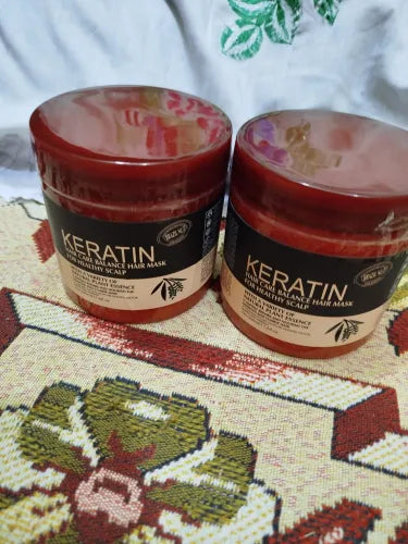 Pack Of 2 | Nourishing Keratin Hair Mask Treatment: Professional 500ml*2