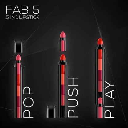 HUDA Matte Finish 5 in 1 Lipstick Buy 1 Get 1 Free