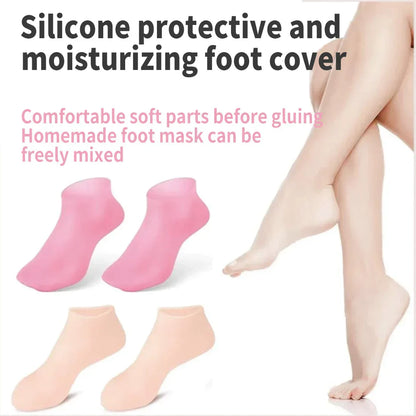 Silicone Moisturizing Gel Socks Pair (Buy 1 Get 1 Free)