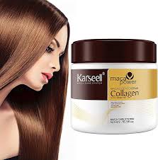 Karseell Collagen Hair Treatment Mask - Deep Repair Conditioning Argan Oil Collagen Hair Mask Essence For Dry Damaged & All Hair Types - 500ml