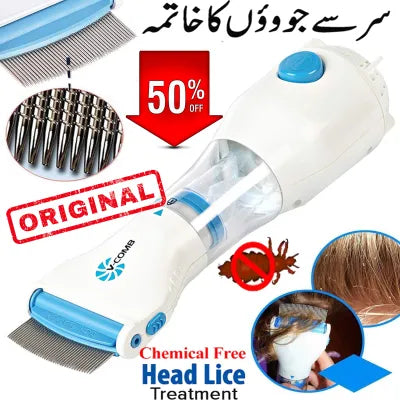 Electric V Comb Head Lice Machine With 4 Filters